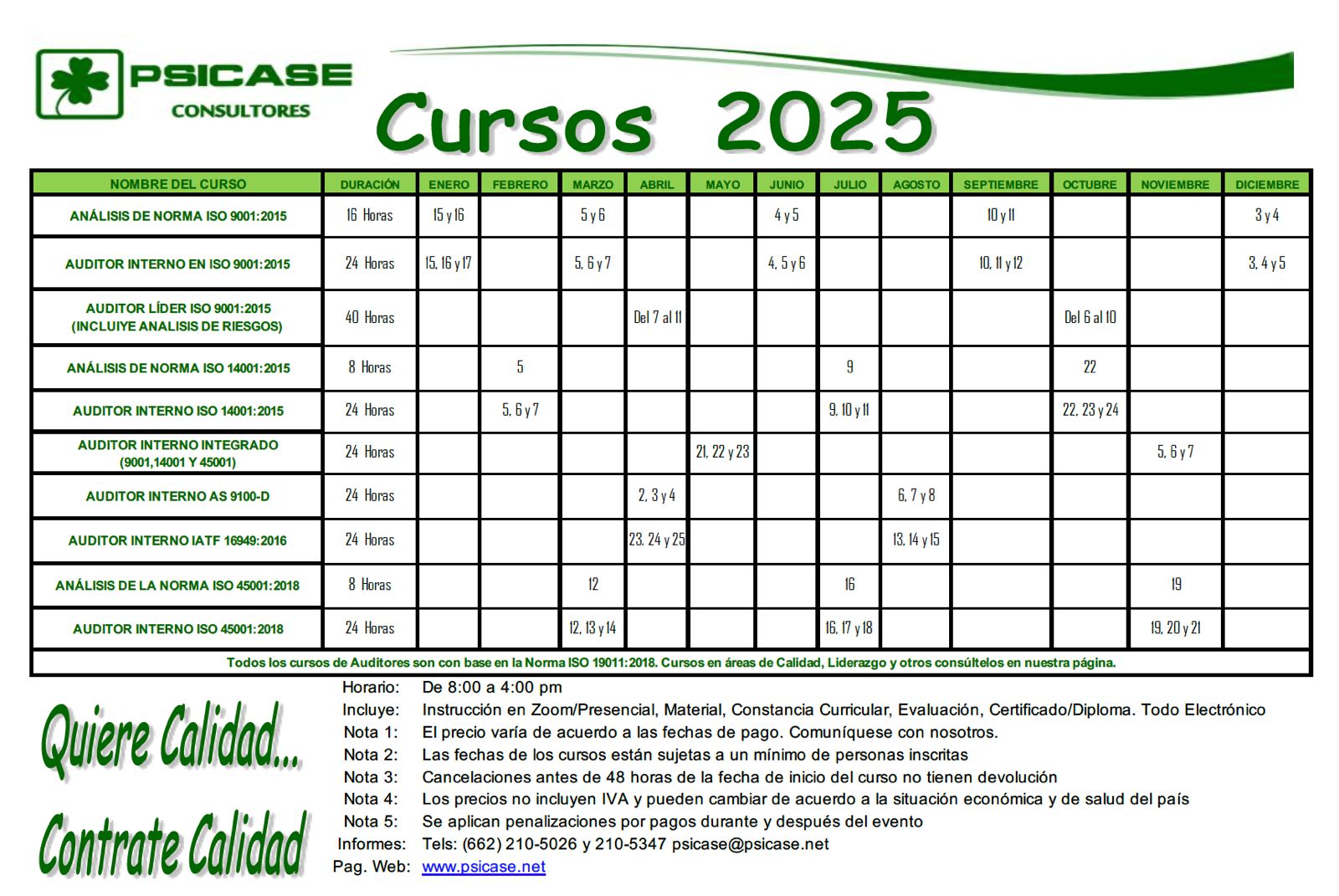 Cursos 2025